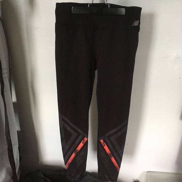 New Balance grey/pink work out leggings, Large - Picture 1 of 4
